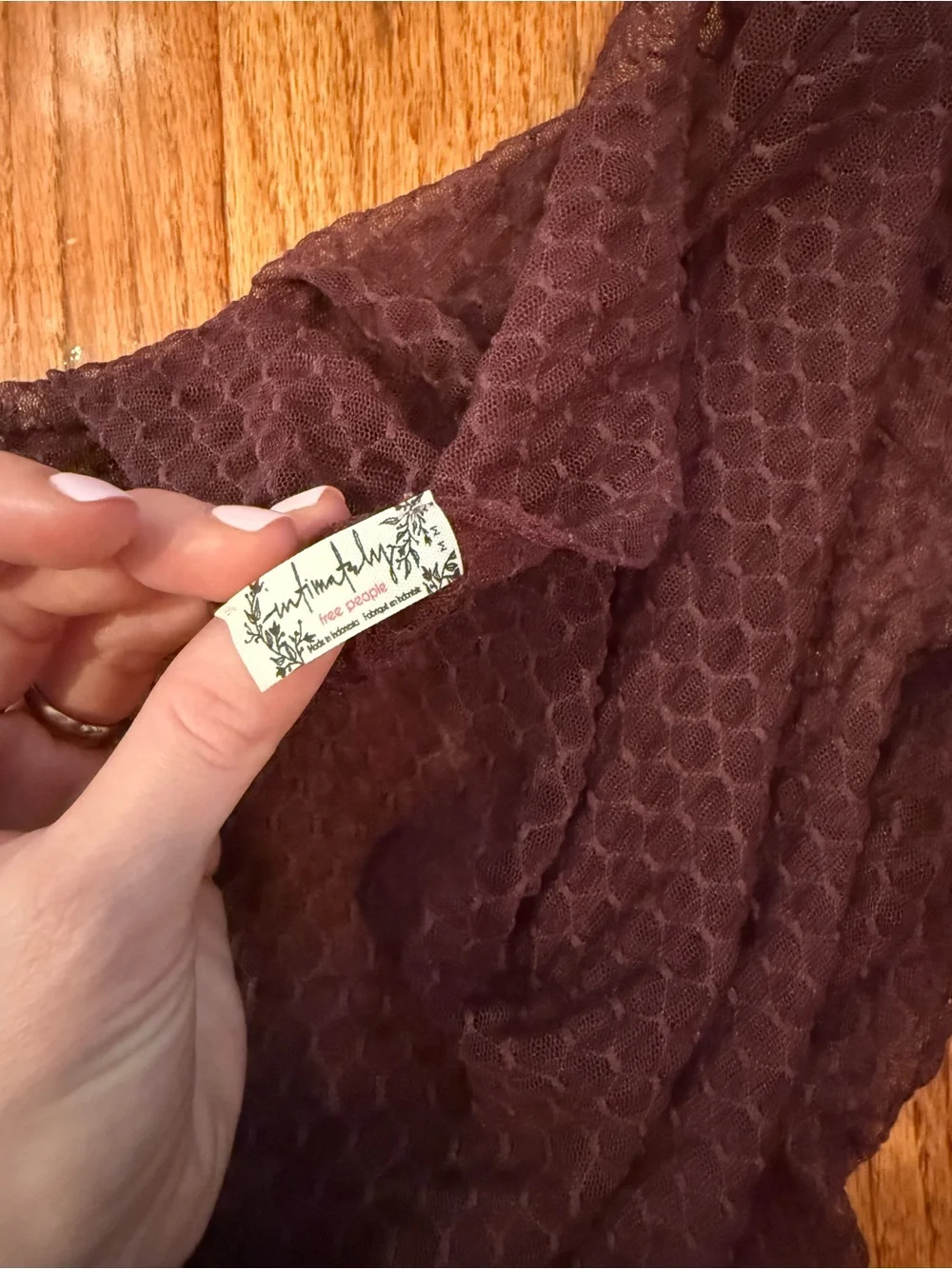 Free People sheer lace